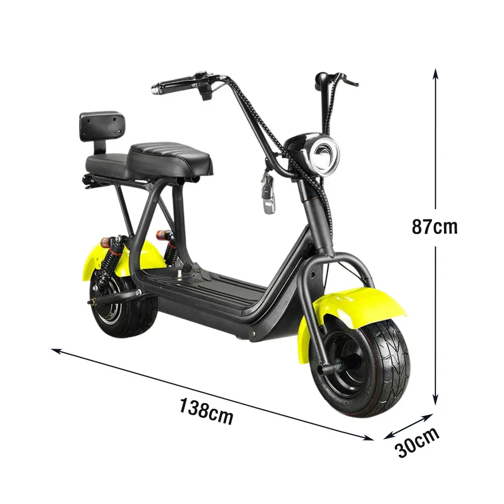 AKEZ Harley Electric Bike 48V 800W Brushless Motor, Removable Lithium Battery, 6-inch Tyres, Rear Suspension Cruise at 25km/h - Unlock More Power (Details Inside)* - Image 5