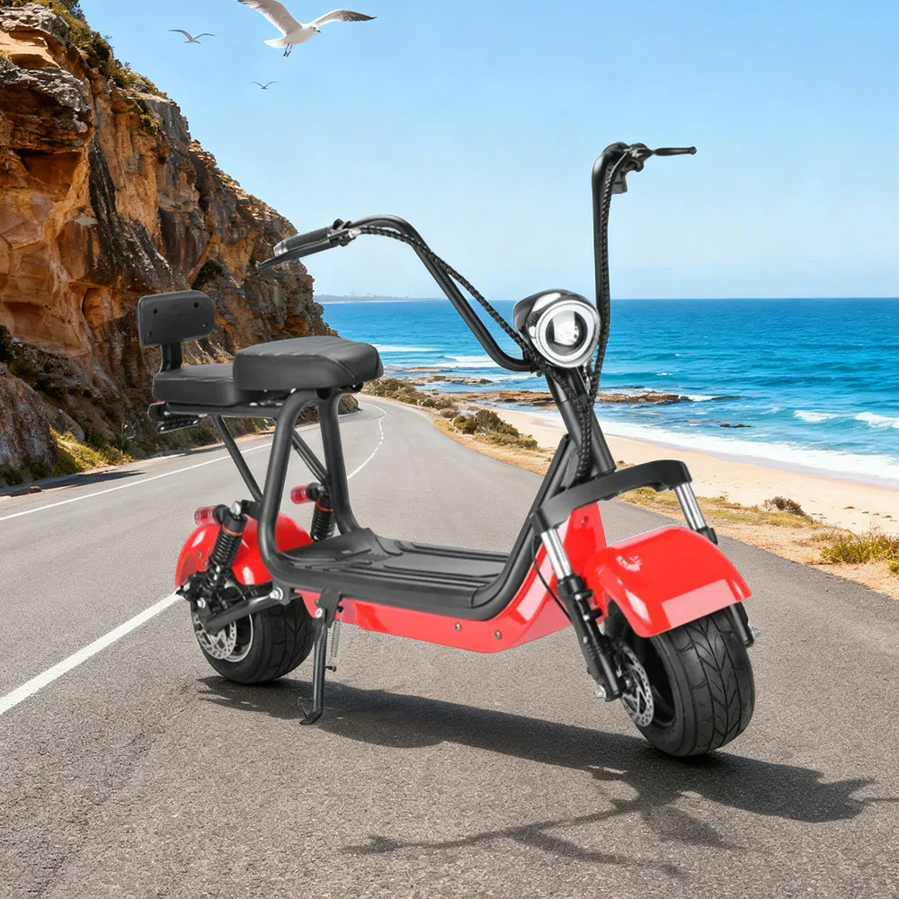 AKEZ Harley Electric Bike 48V 800W Brushless Motor, Removable Lithium Battery, 6-inch Tyres, Dual Suspension Cruise at 25km/h - Unlock More Power (Details Inside)* - Image 4