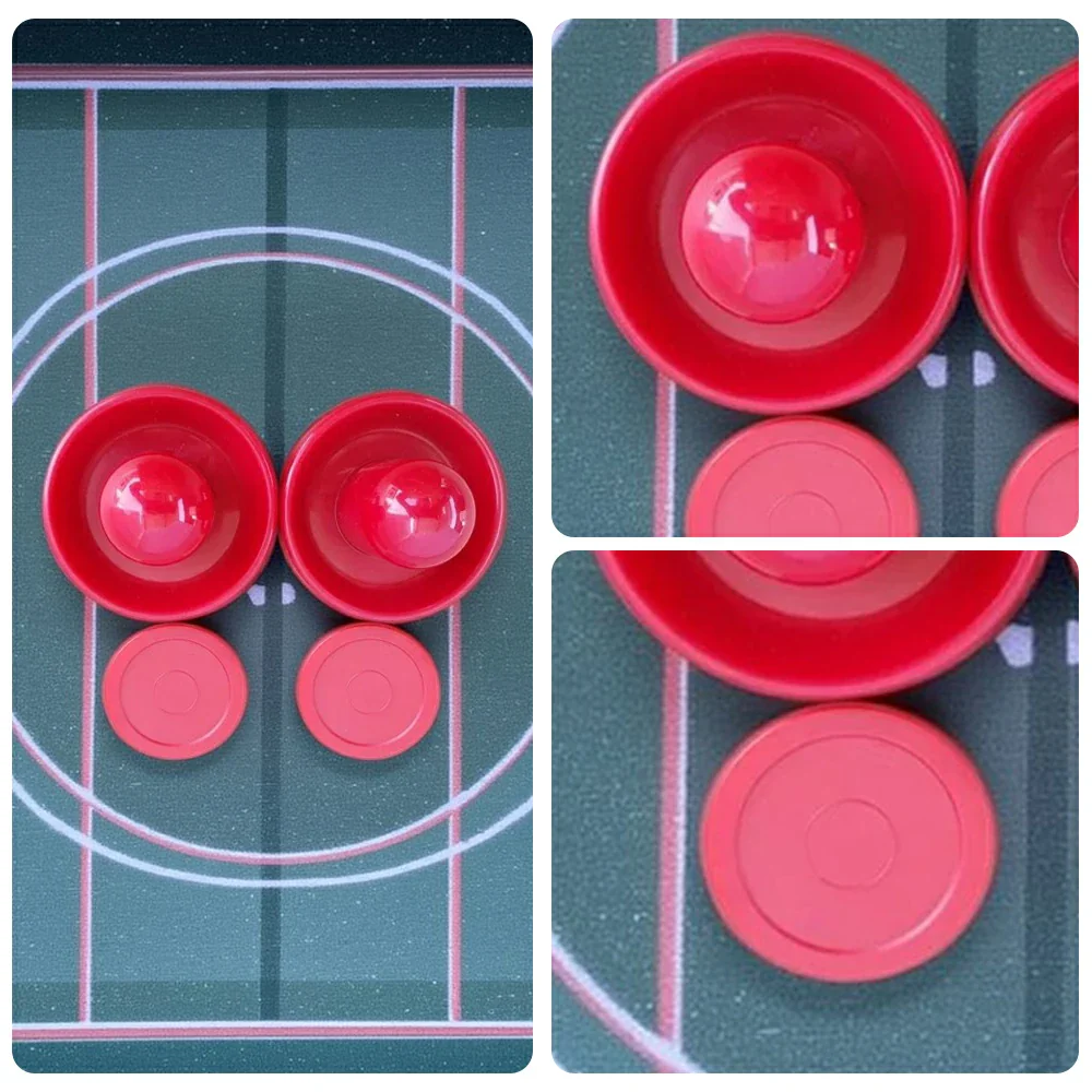 AIRMAX Air Hockey Table Accessories Set - 2 Pushers and 2 Pucks, Smooth Glide, Durable ABS Construction - Image 3