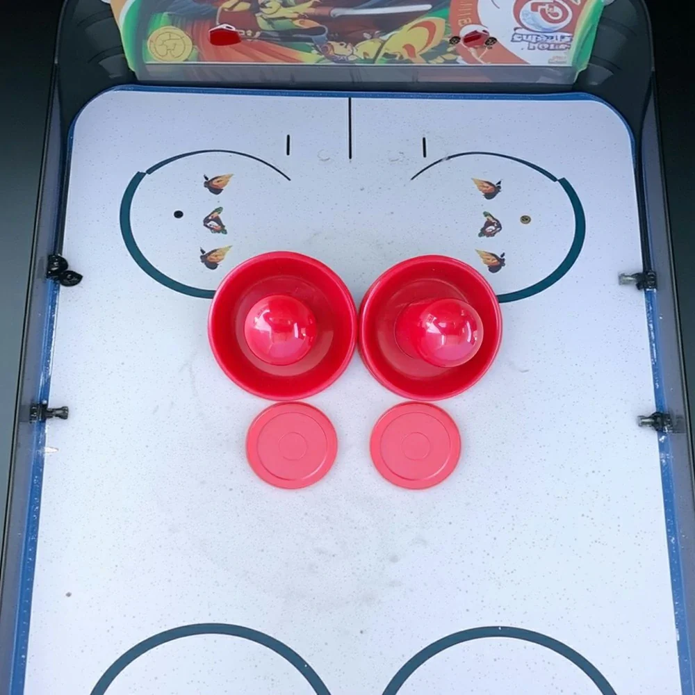 AIRMAX Air Hockey Table Accessories Set - 2 Pushers and 2 Pucks, Smooth Glide, Durable ABS Construction - Image 4