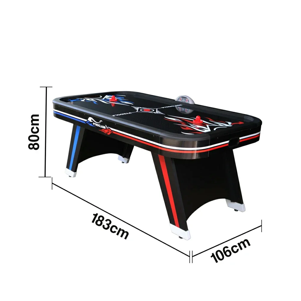 AIRMAX 7FT Air Hockey Table with Electronic Scoring, Smooth Airflow, Strong Support Legs - Red & Blue - Image 5