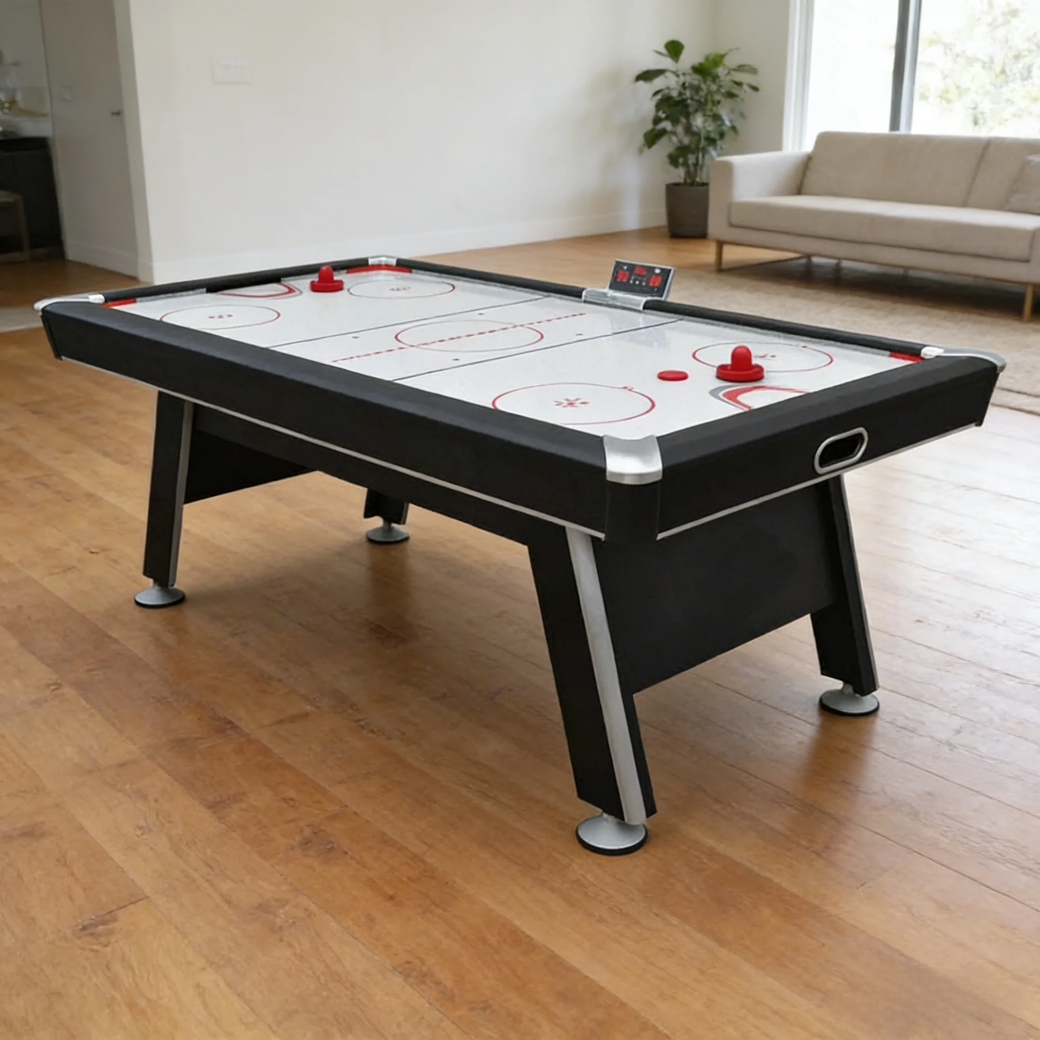 GAMEON 7FT Air Hockey Table  Build with Digital Scoring Display - Smooth Air-Flow Playfield Home Entertainment Style - Image 4