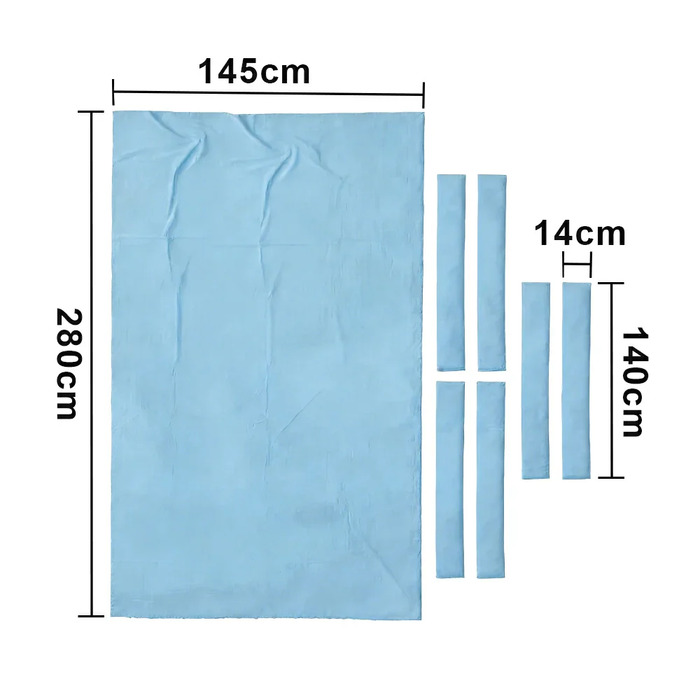 ARIX 7/8/9FT Billiard Table Cloth - High-Density Wool Blend, Anti-Pilling Durable Fabric for Smooth & Accurate Play - Baby Blue - Image 8