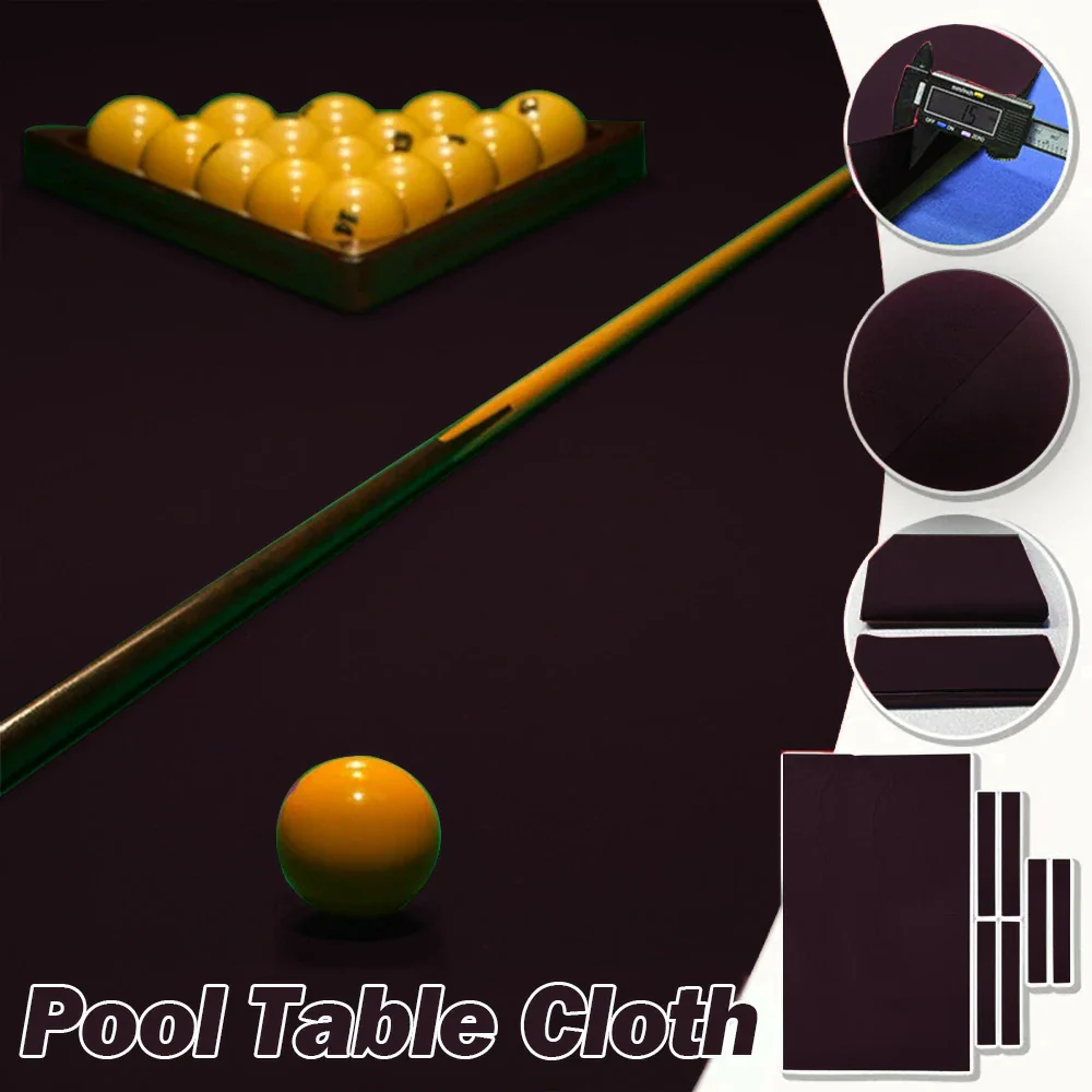 ARIX 7/8/9FT Billiard Table Cloth - High-Density Wool Blend, Anti-Pilling Durable Fabric for Smooth & Accurate Play - Brick Red - Image 3