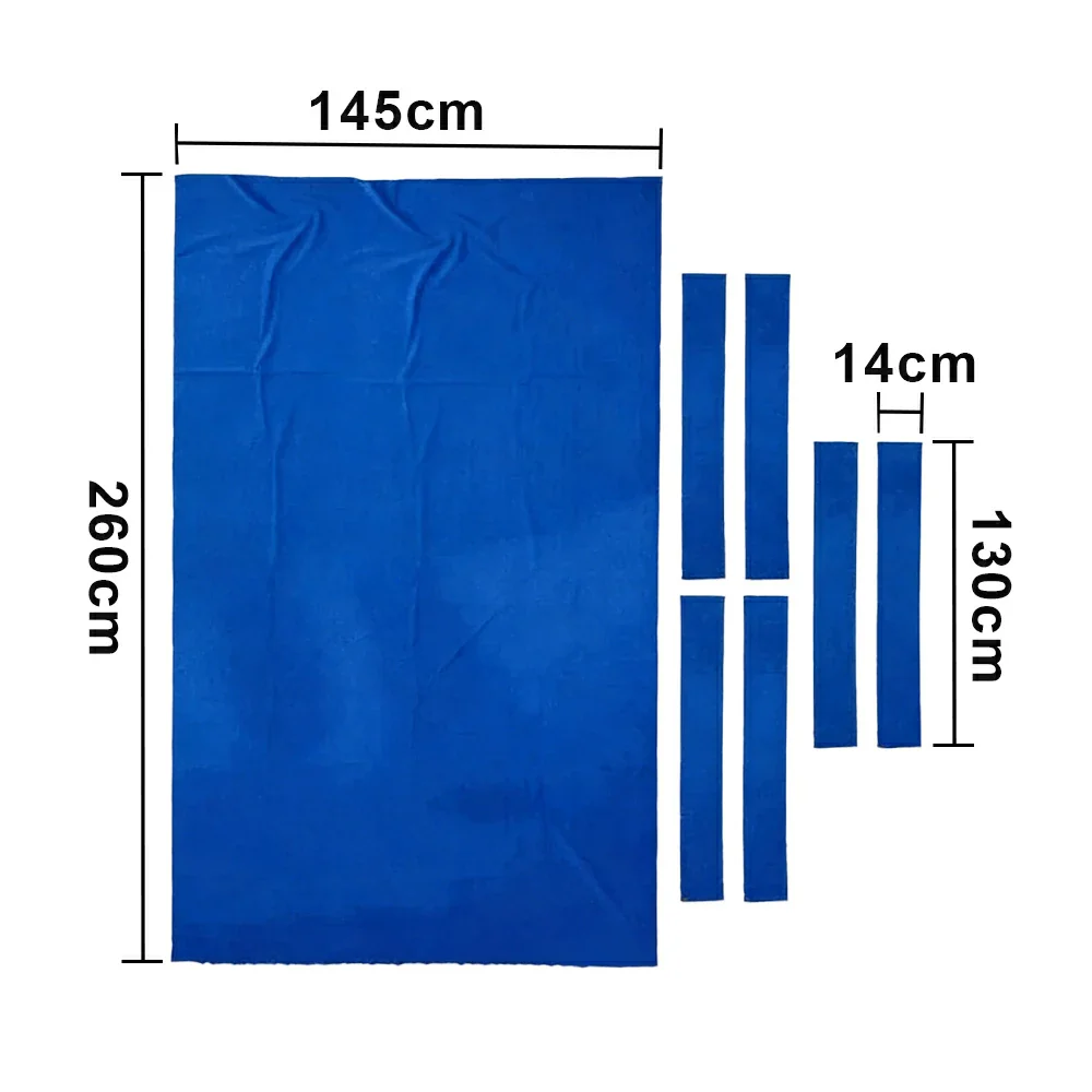 ARIX 7/8/9FT Billiard Table Cloth - High-Density Wool Blend, Anti-Pilling Durable Fabric for Smooth & Accurate Play - Bright Blue - Image 7