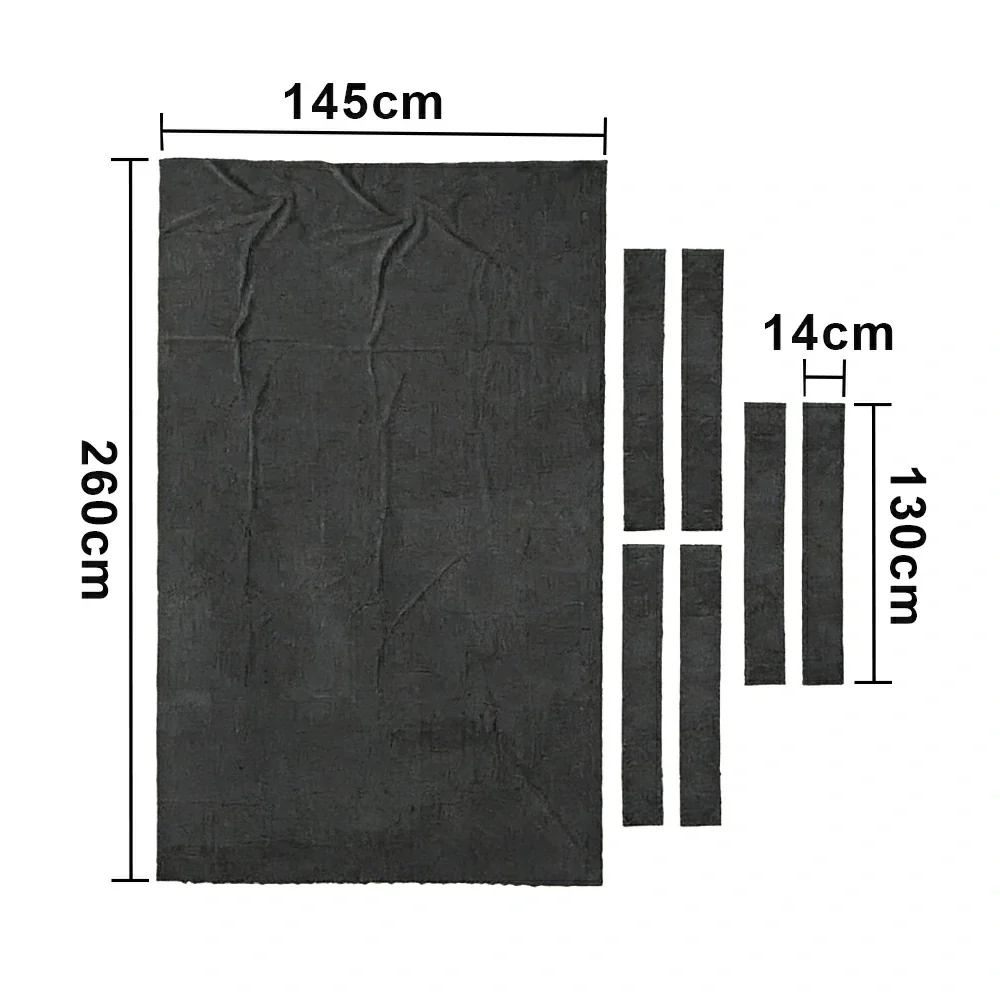 ARIX 7/8/9FT Billiard Table Cloth - High-Density Wool Blend, Anti-Pilling Durable Fabric for Smooth & Accurate Play - Dark Grey - Image 7