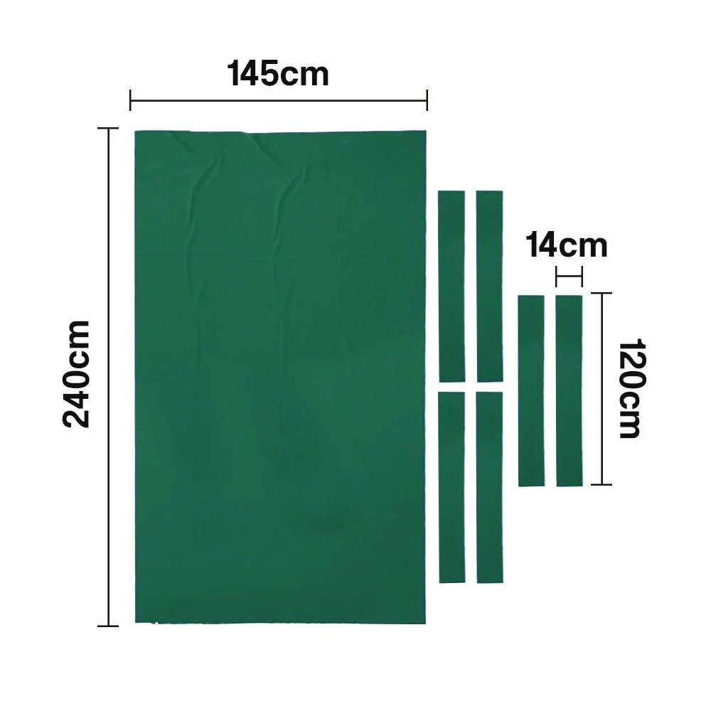 ARIX 7/8/9FT Billiard Table Cloth - High-Density Wool Blend, Anti-Pilling Durable Fabric for Smooth & Accurate Play - Emerald Green - Image 6