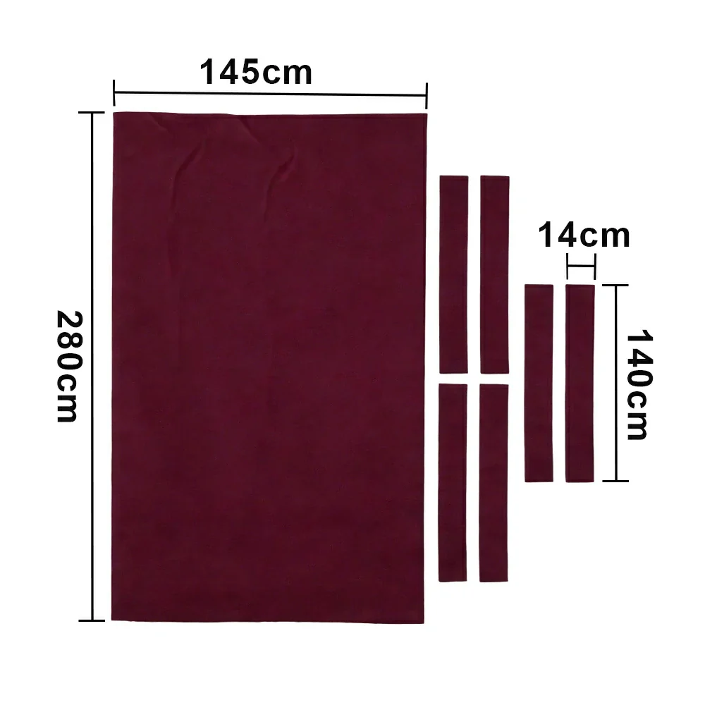 ARIX 7/8/9FT Billiard Table Cloth - High-Density Wool Blend, Anti-Pilling Durable Fabric for Smooth & Accurate Play - Eggplant Purple - Image 8