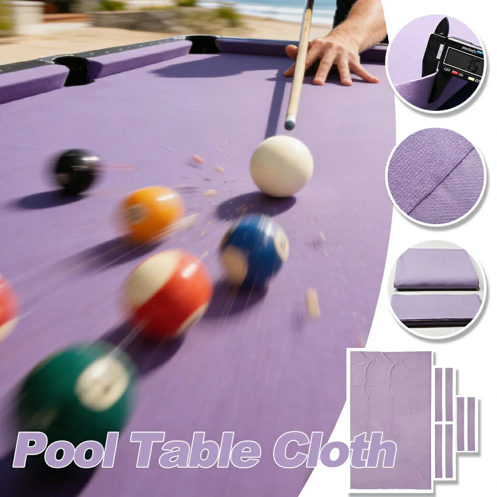 ARIX 7/8/9FT Billiard Table Cloth - High-Density Wool Blend, Anti-Pilling Durable Fabric for Smooth & Accurate Play - Lavender - Image 3