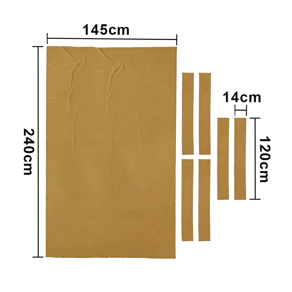 ARIX 7/8/9FT Billiard Table Cloth - High-Density Wool Blend, Anti-Pilling Durable Fabric for Smooth & Accurate Play - Light Camel - Image 6
