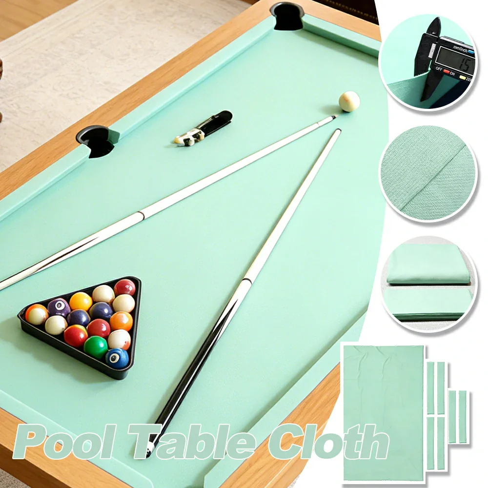 ARIX 7/8/9FT Billiard Table Cloth - High-Density Wool Blend, Anti-Pilling Durable Fabric for Smooth & Accurate Play - Light Mint - Image 3