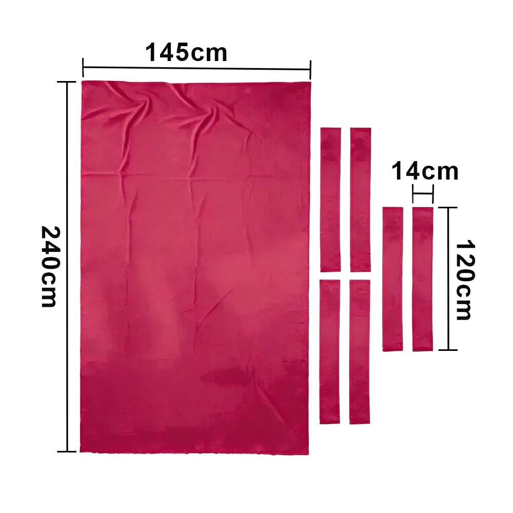 ARIX 7/8/9FT Billiard Table Cloth - High-Density Wool Blend, Anti-Pilling Durable Fabric for Smooth & Accurate Play - Light Pink - Image 6