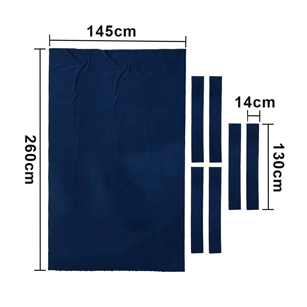ARIX 7/8/9FT Billiard Table Cloth - High-Density Wool Blend, Anti-Pilling Durable Fabric for Smooth & Accurate Play - Midnight Blue - Image 7