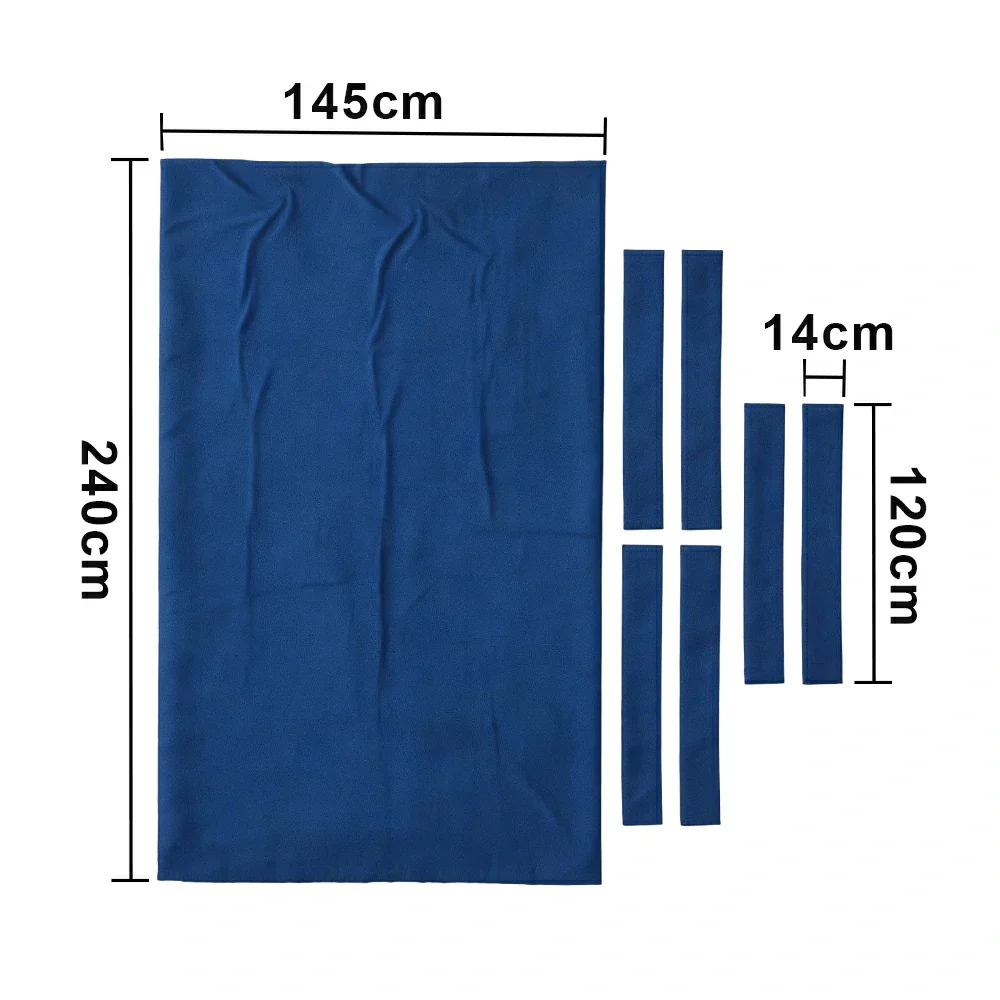 ARIX 7/8/9FT Billiard Table Cloth - High-Density Wool Blend, Anti-Pilling Durable Fabric for Smooth & Accurate Play - Steel Blue - Image 6