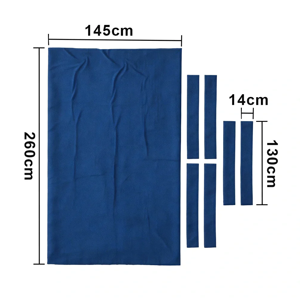 ARIX 7/8/9FT Billiard Table Cloth - High-Density Wool Blend, Anti-Pilling Durable Fabric for Smooth & Accurate Play - Steel Blue - Image 7