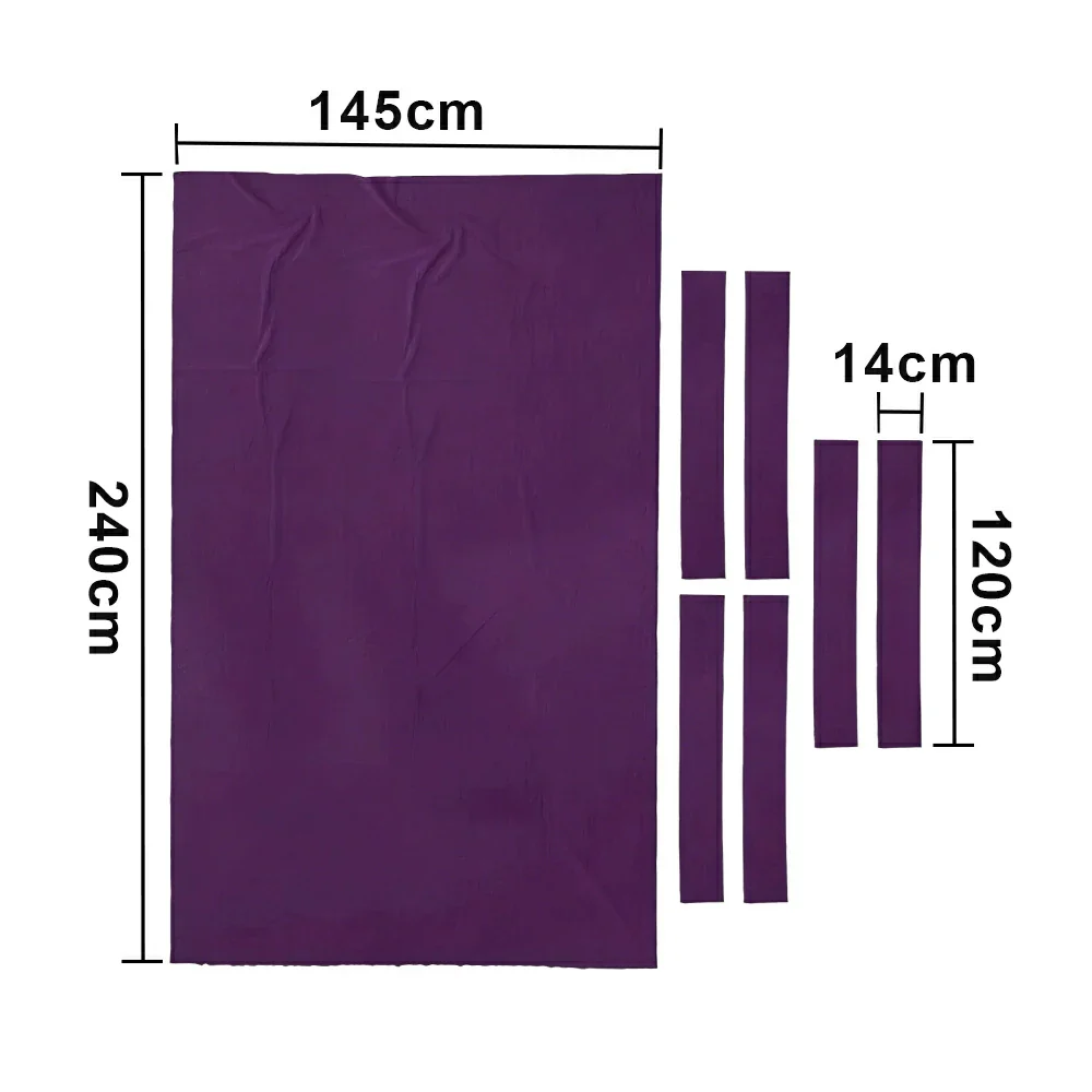 ARIX 7/8/9FT Billiard Table Cloth - High-Density Wool Blend, Anti-Pilling Durable Fabric for Smooth & Accurate Play - Violet - Image 6