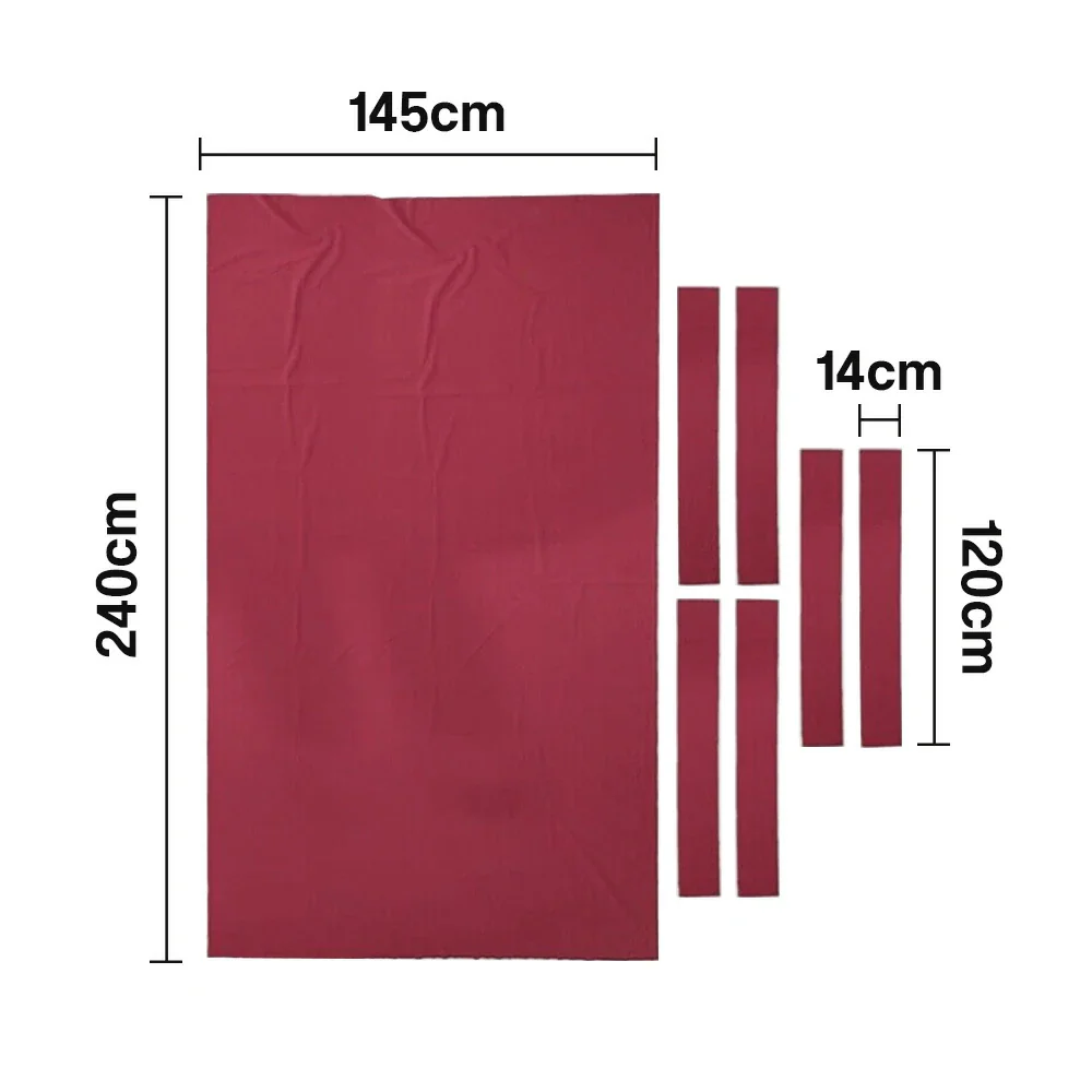 ARIX 7/8/9FT Billiard Table Cloth - High-Density Wool Blend, Anti-Pilling Durable Fabric for Smooth & Accurate Play - Wine - Image 6