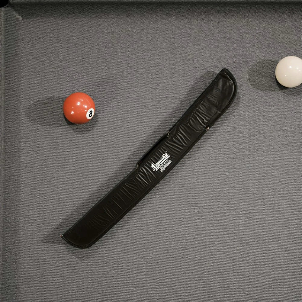 ARIX 57" Black Soft Cue Sleeves, Imitation Leather with Light Padding & Full-Length Zipper – 2-Piece Cue Cases - Black - Image 4