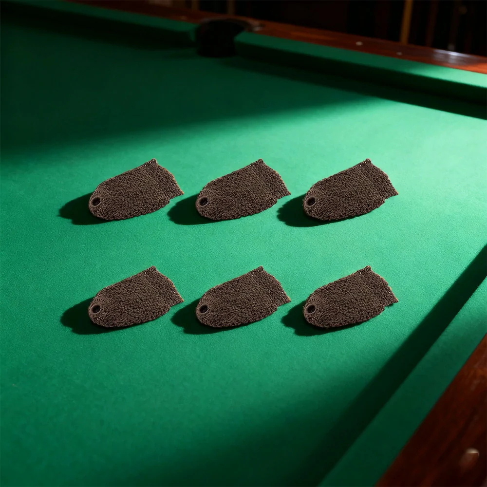 ARIX Deluxe Billiard Pocket Nets, Thick Cotton–Nylon Replacement Set 6-Pack - Brown - Image 4