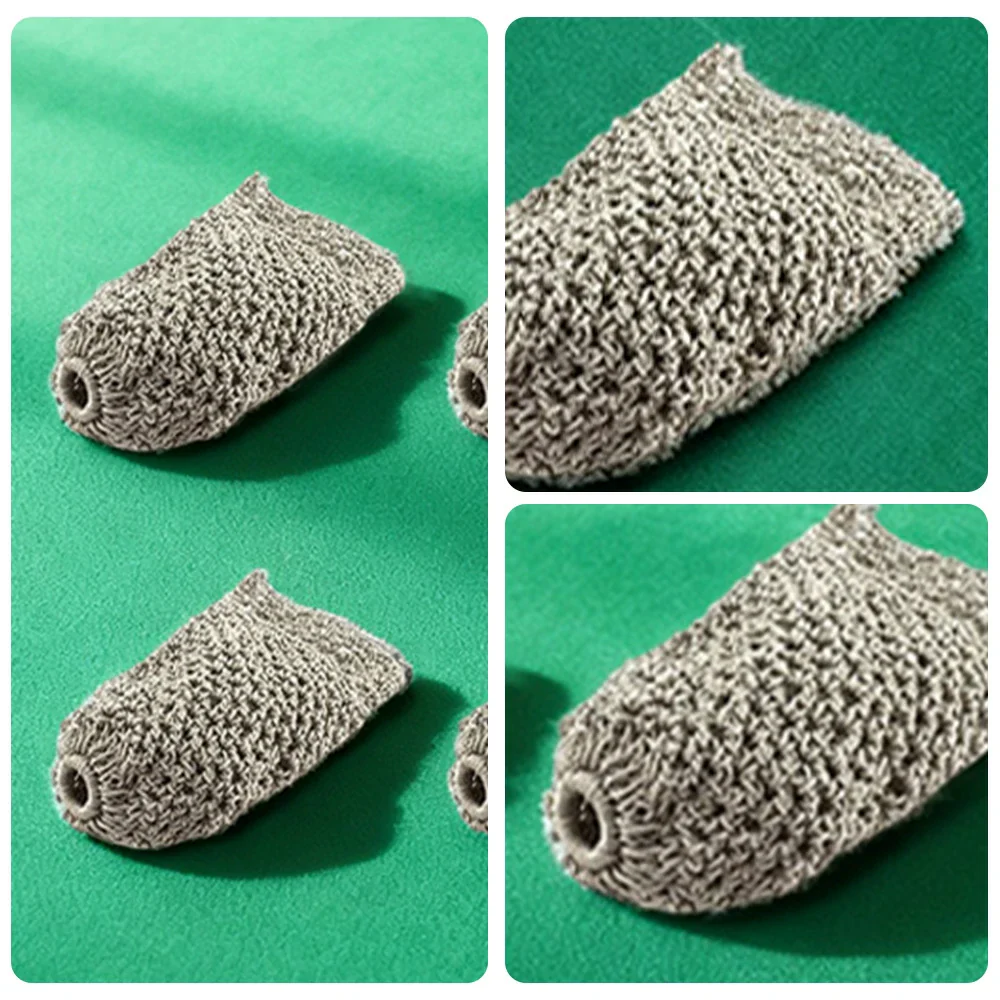 ARIX Deluxe Billiard Pocket Nets, Thick Cotton–Nylon Replacement Set 6-Pack - Silver - Image 3