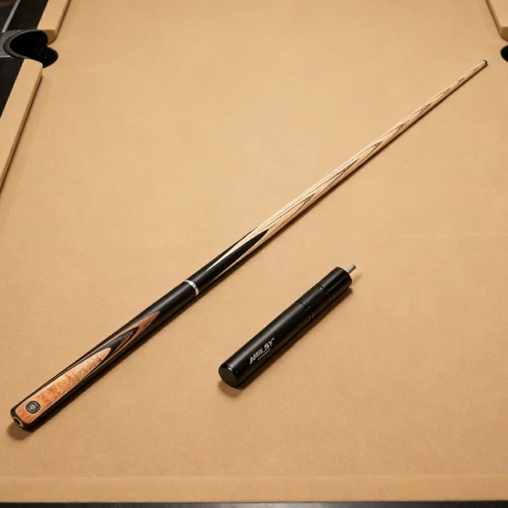 RILEY 3/4 Split Pool Cue - Stable Performance & Easy Handling, Ash Wood Shaft & Ebony Butt, 6-Inch Extension Ready - Image 4