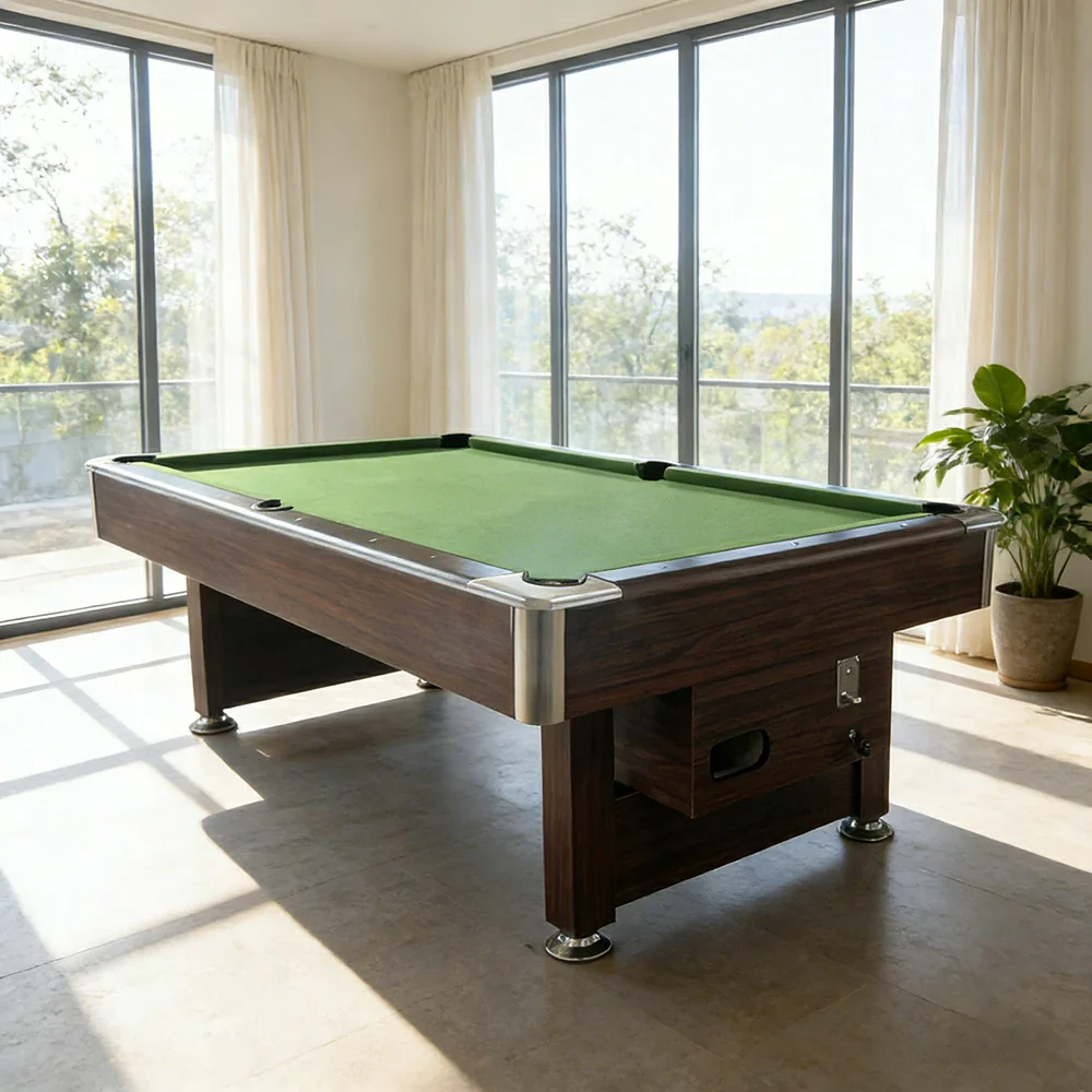 CUETIQ 8FT Foldable Green MDF Billiard Table with Free Accessories - Image 2