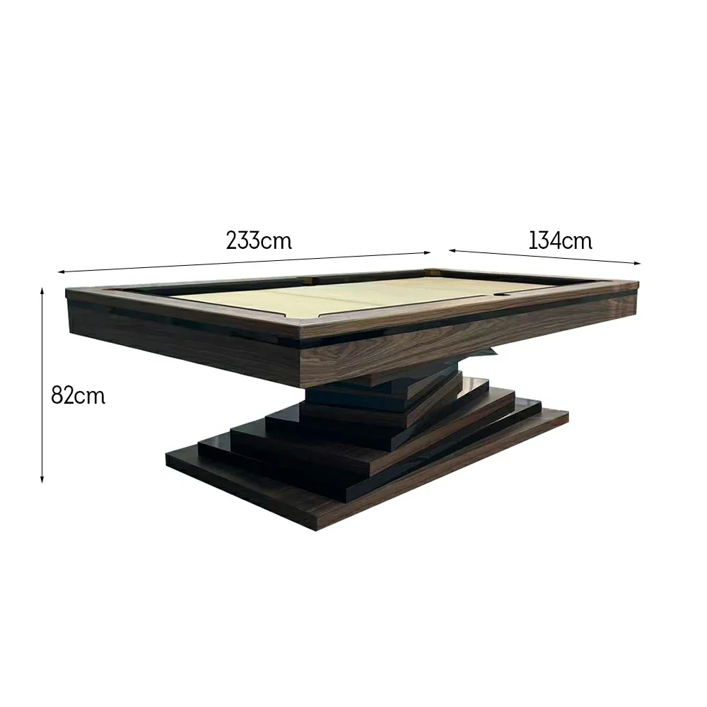 CUETIQ GE17 7FT/8FT/9FT Luxury Pool Table - Solid Wood Frame, Wool Cloth, Leather Pockets, Distinctive Leg Design, Premium Stability - Image 5