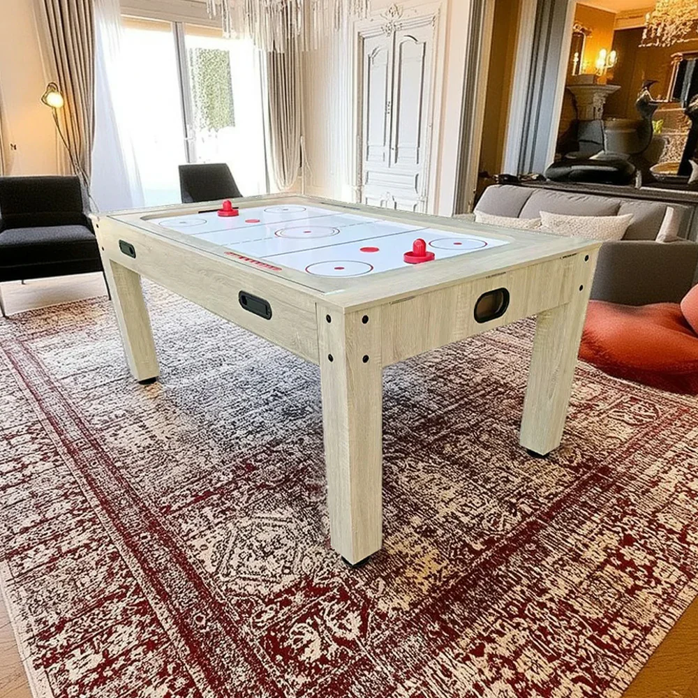 CUETIQ 6FT/7FT 4-in-1 Flip Pool Table - Billiards, Air Hockey, Table Tennis & Dining Top, Space-Saving Design, Smooth Felt Surface, Durable MDF Frame, Free Accessories - Image 9