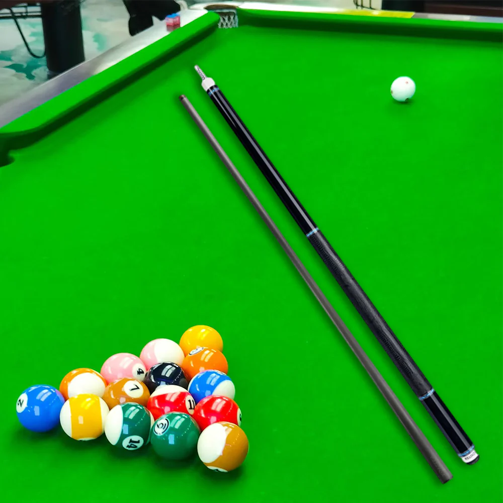 KONLLEN Premier Professional AK75-12BF 18.5-20OZ 2-Piece Pool Cue Maple Wood 147CM Billiard Cue - Blue&Black - Image 3