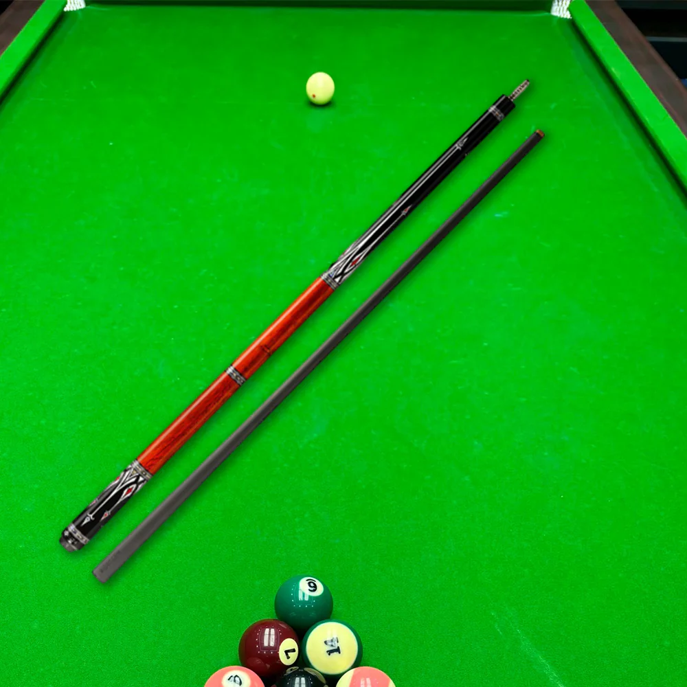 KONLLEN Premier Professional AS-1F 18.5-20OZ 2-Piece Pool Cue Maple Wood 147CM Billiard Cue - Red&Black - Image 2