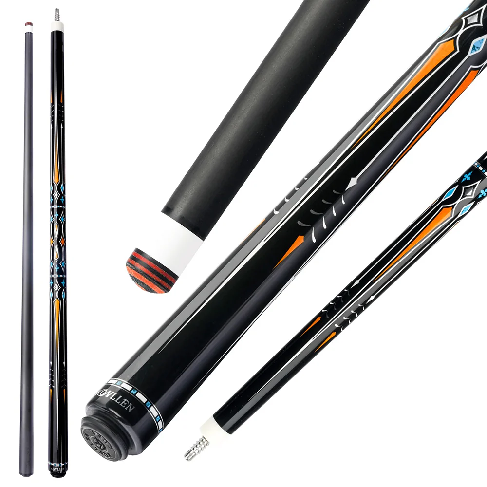 KONLLEN Premier Professional Car-15 Darkyellow 18.5-20OZ 2-Piece Carom Cue Maple Wood 147CM Billiard Cue - Dark Yellow - Image 4