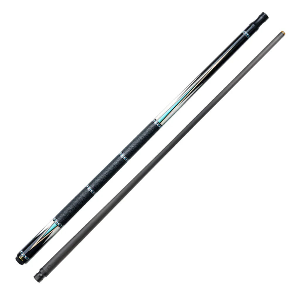 KONLLEN Premier Professional HQ-05A2F 2-Piece Pool Cue Maple Wood 18.5-20OZ Billiard Cue 147CM - Blue&Black