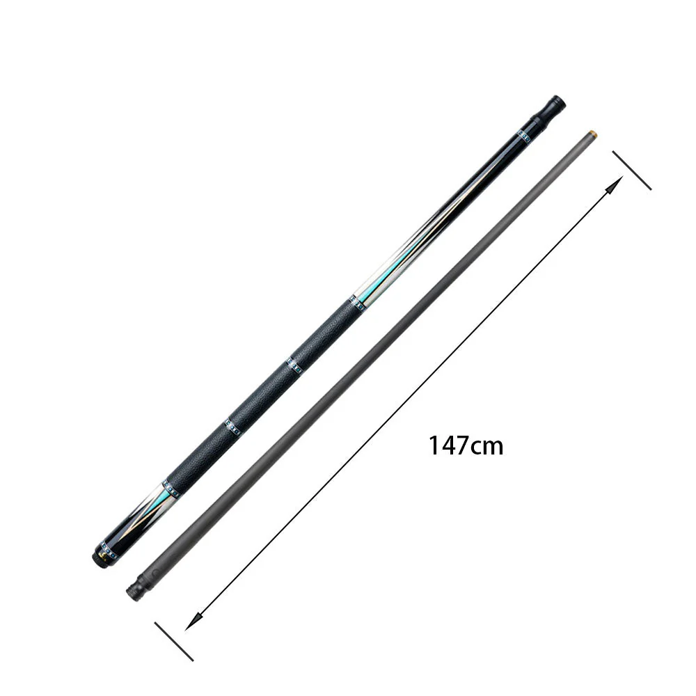 KONLLEN Premier Professional HQ-05A2F 2-Piece Pool Cue Maple Wood 18.5-20OZ Billiard Cue 147CM - Blue&Black - Image 5