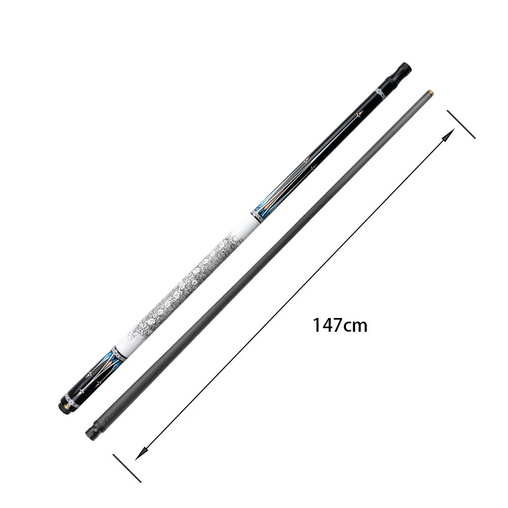 KONLLEN  Premier Professional HQ-06BF 2-Piece Pool Cue Maple Wood 18.5-20OZ Billiard Cue 147CM - Blue&White&Black - Image 5