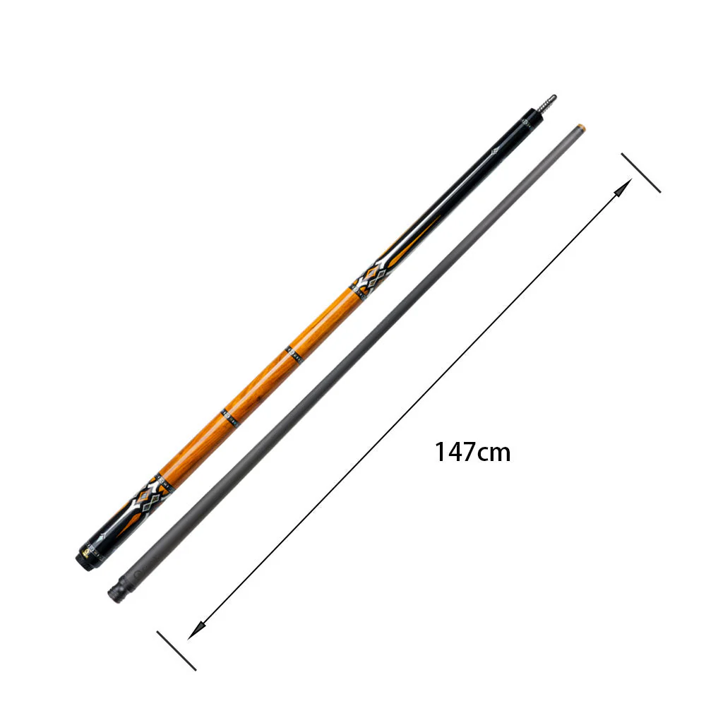 KONLLEN Premier Professional HQ-08F 2-Piece Pool Cue Ebony Wood 18.5-20OZ Billiard Cue 147CM - Brown&Black - Image 5