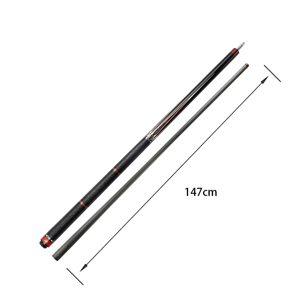 KONLLEN Premier Professional JF20-21F 2-Piece Pool Cue Maple Wood 18.5-20OZ Billiard Cue 147CM - Red&Black - Image 6