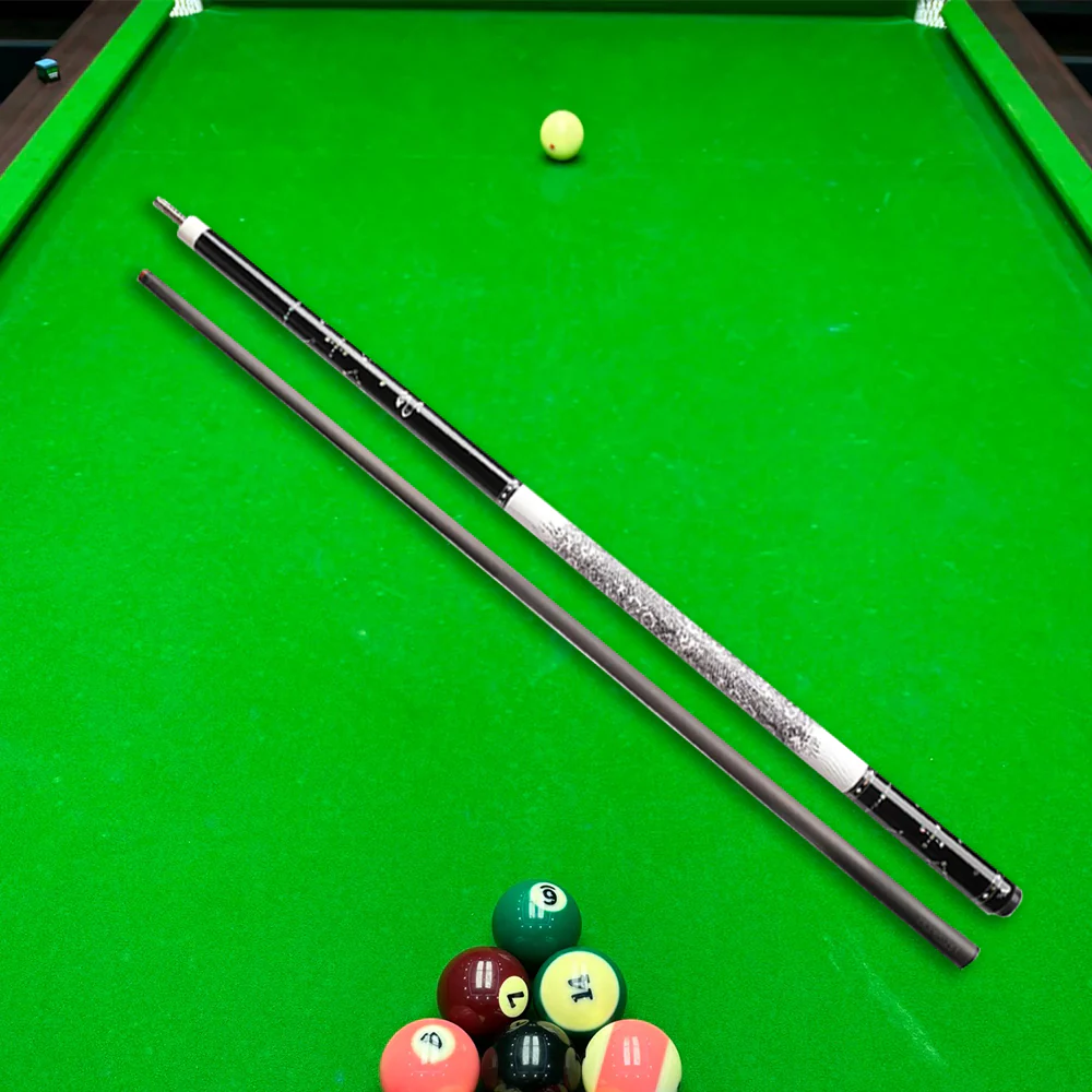 KONLLEN  Premier Professional JF-STAR 18.5-20OZ 2-Piece Pool Cue Ebony Wood 147CM Billiard Cue - White&Black - Image 3