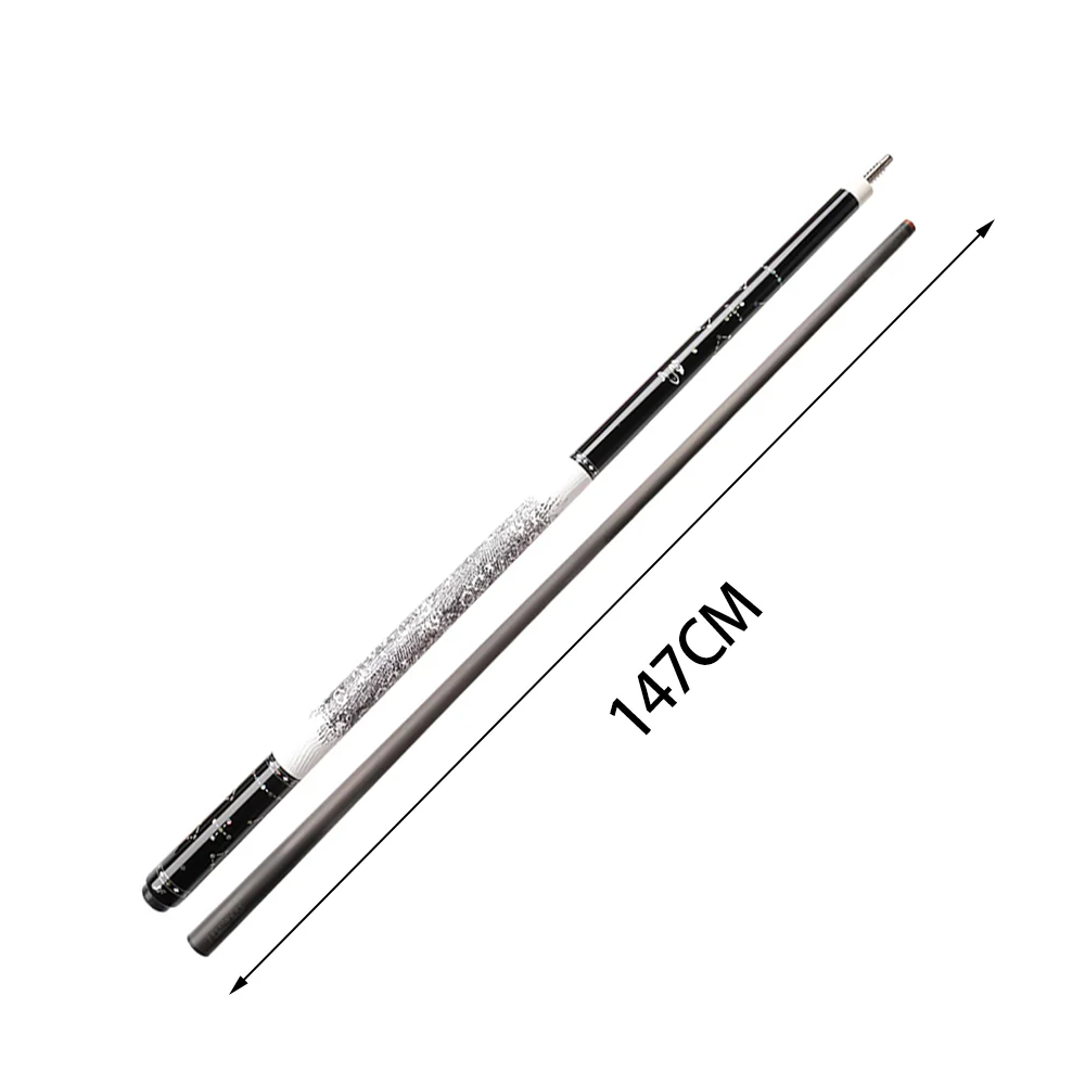 KONLLEN  Premier Professional JF-STAR 18.5-20OZ 2-Piece Pool Cue Ebony Wood 147CM Billiard Cue - White&Black - Image 6