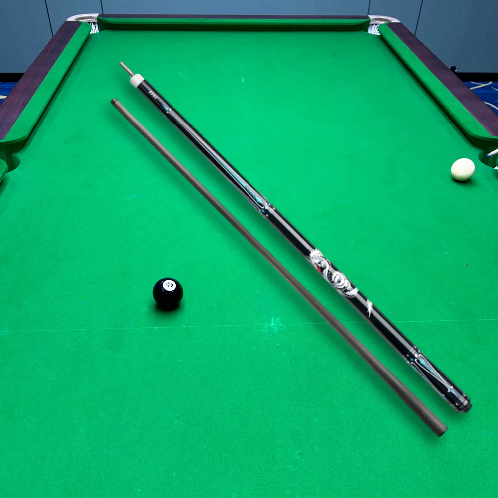 KONLLEN Premier Professional KL-10BF 18.5-20OZ 2-Piece Pool Cue Maple Wood 147CM Billiard Cue - Light Blue&Black - Image 2