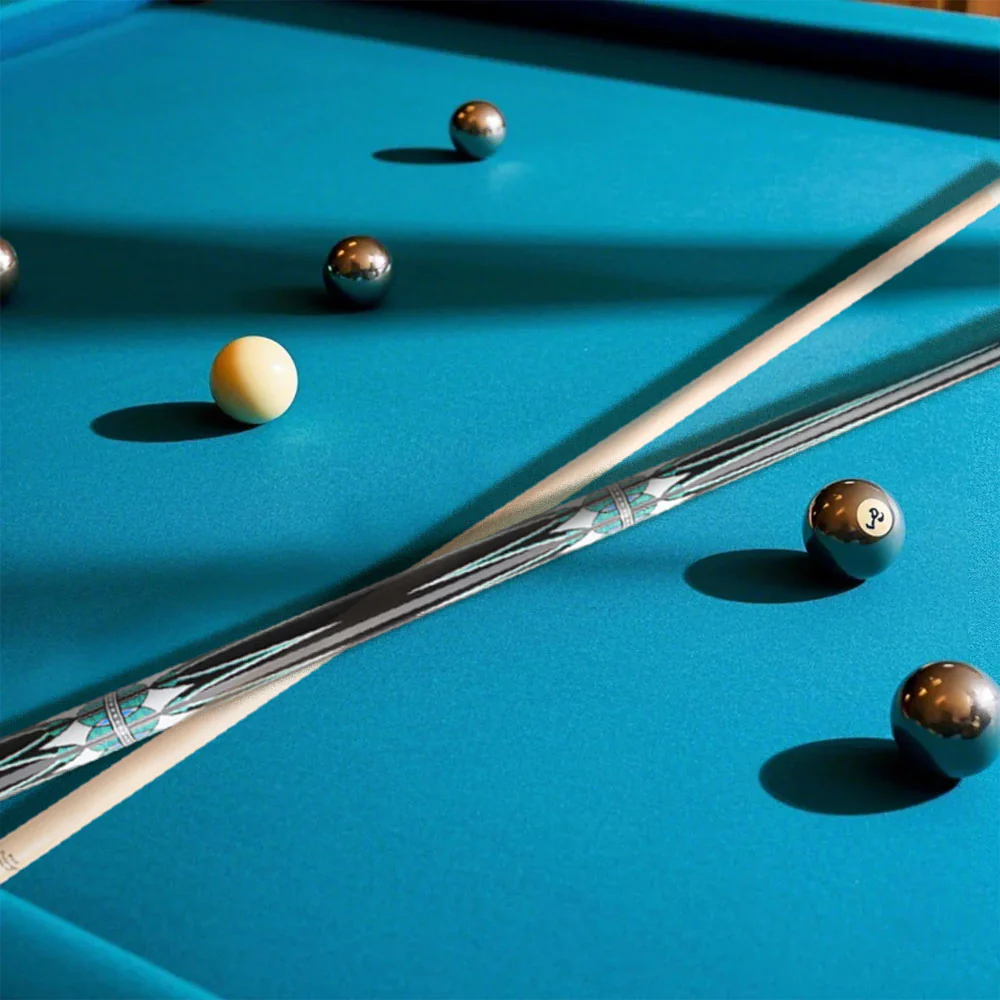 KONLLEN Premier Professional Zokue-3 2-Piece Carom Cue Maple Wood 18.5-20OZ Billiard Cue 147CM - Blue&Black - Image 8