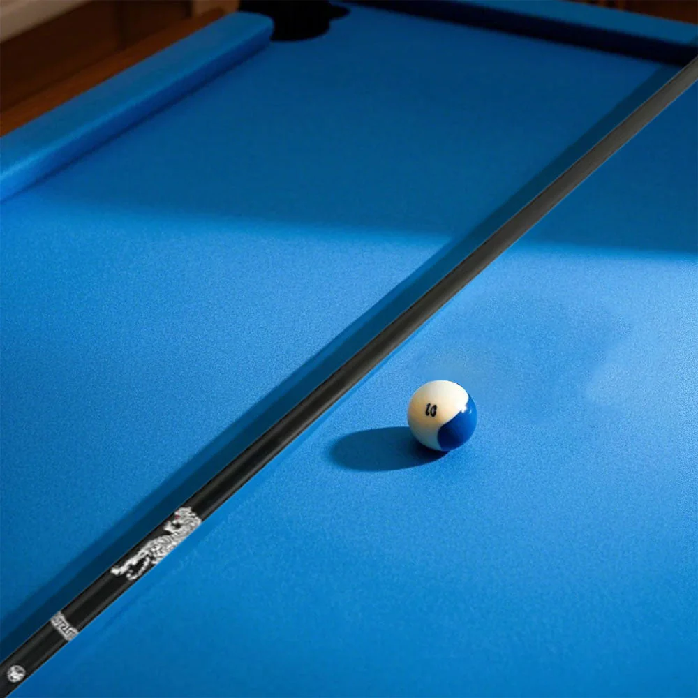 KONLLEN  Premier Professional BH One Piece Snooker Cue Maple Wood 18.5-20OZ Billiard Cue 145cm - White&Black - Image 4