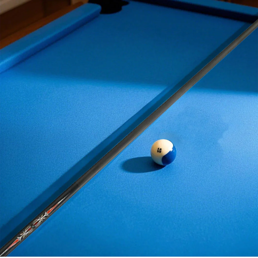 KONLLEN Premier Professional LH-2 One Piece Snooker Cue Maple Wood 18.5-20OZ Billiard Cue 145cm - Red&Black - Image 5
