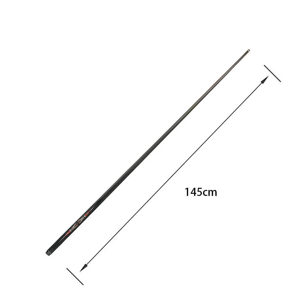 KONLLEN Premier Professional LH-2 One Piece Snooker Cue Maple Wood 18.5-20OZ Billiard Cue 145cm - Red&Black - Image 6