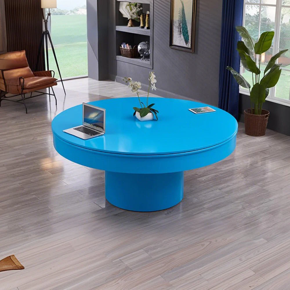 CUETIQ L042 Marble 140cm Diameter 2-IN-1 Round Billiard Table/ Office Desk - Image 12