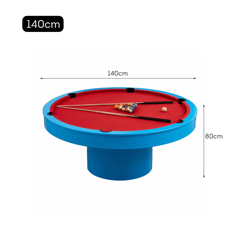 CUETIQ L042 Marble 140cm Diameter 2-IN-1 Round Billiard Table/ Office Desk - Image 22