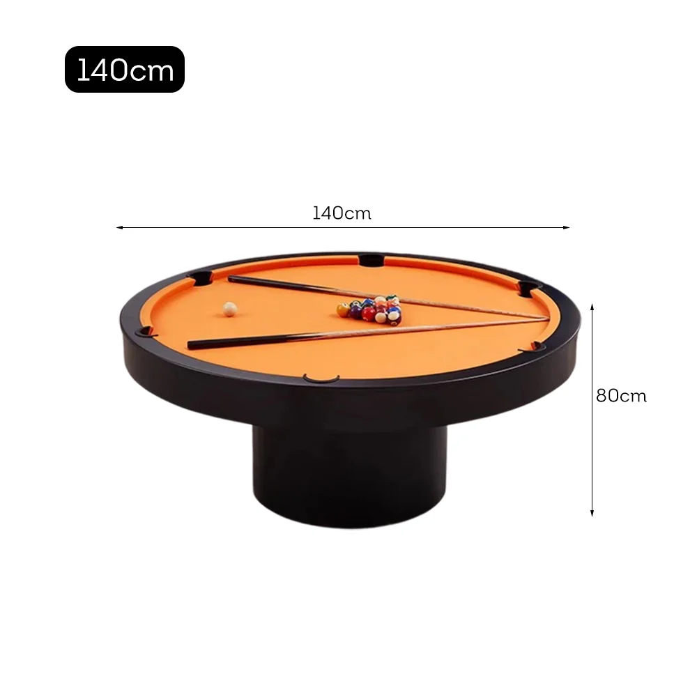 CUETIQ L042 Marble 140cm Diameter 2-IN-1 Round Billiard Table/ Office Desk - Image 45