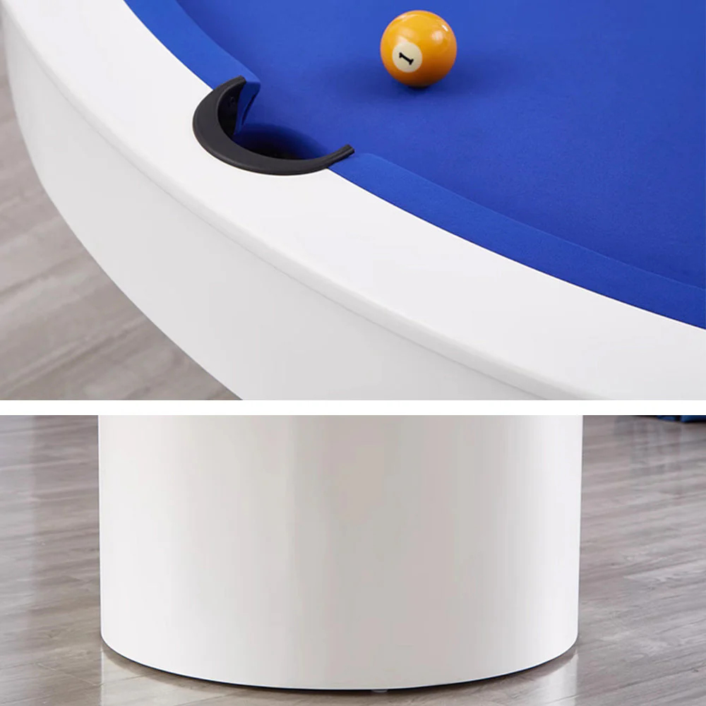 CUETIQ L042 MDF 160cm Diameter 2-IN-1 Round Billiard Table/ Office Desk - Image 15