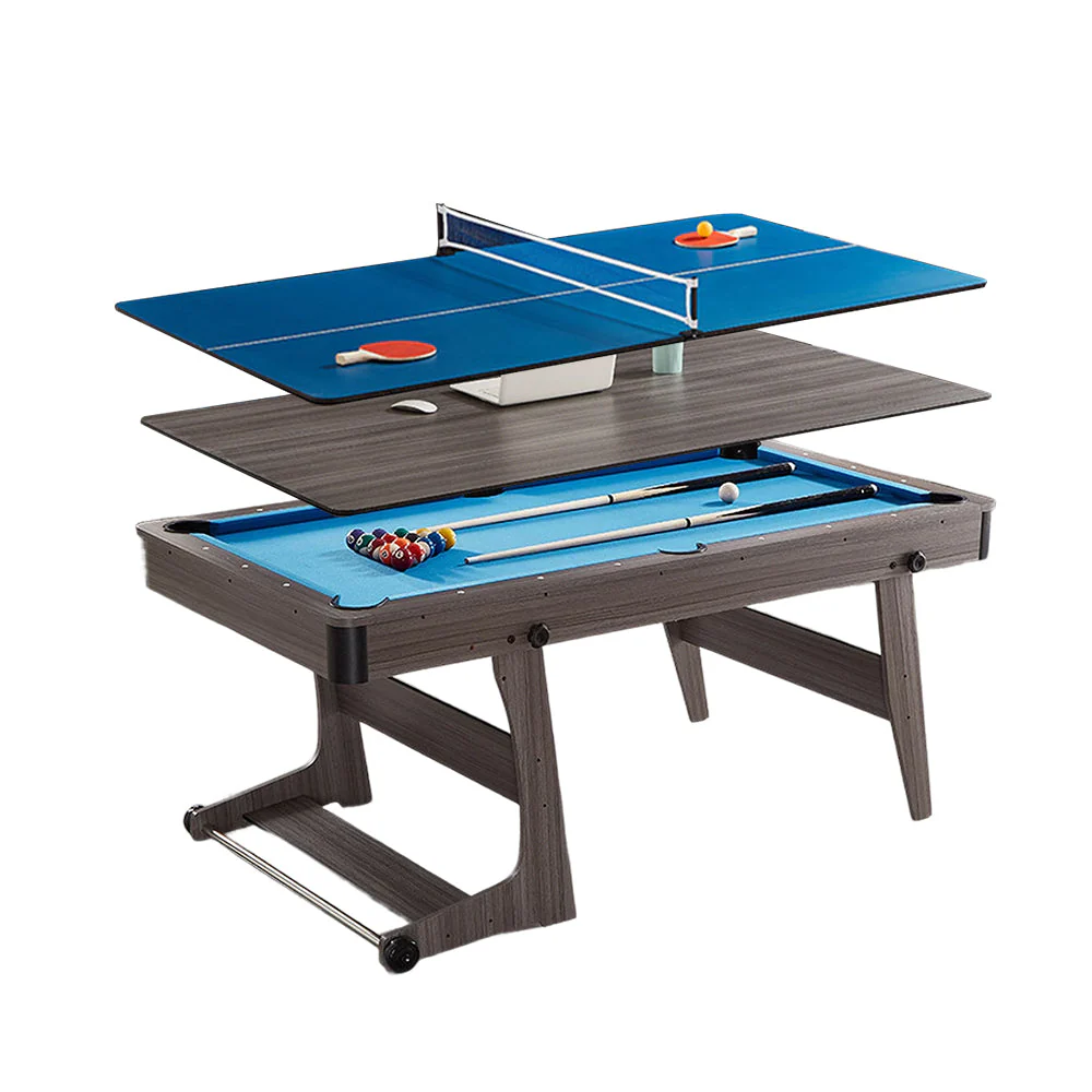CUETIQ GTF009 6FT 3-IN-1 Billiard Table/ Ping-pong Table/ Office Desk Foldable Design - Image 20