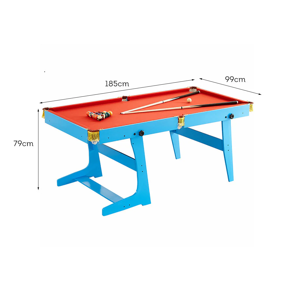 CUETIQ GTF009 6FT 3-IN-1 Billiard Table/ Ping-pong Table/ Office Desk Foldable Design - Image 37