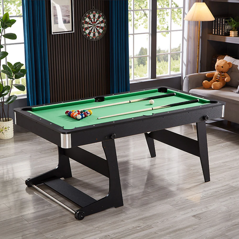 CUETIQ GTF009 6FT 3-IN-1 Billiard Table/ Ping-pong Table/ Office Desk Foldable Design - Image 55